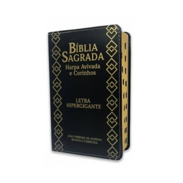 Bíblia Sagrada com harpa (Letra grande)