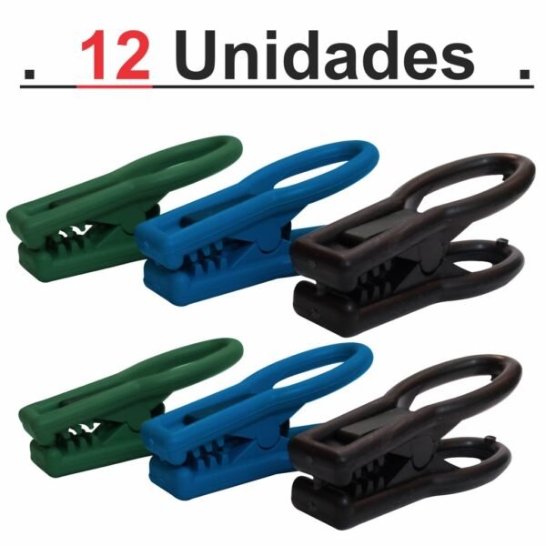 Prendedor de roupa (sem metal) - 12 un.